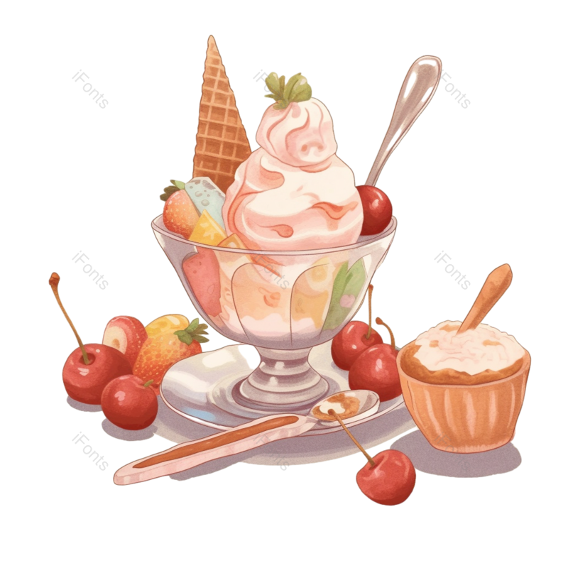 清新图片,插画元素,水果PNG,可爱的免抠素材